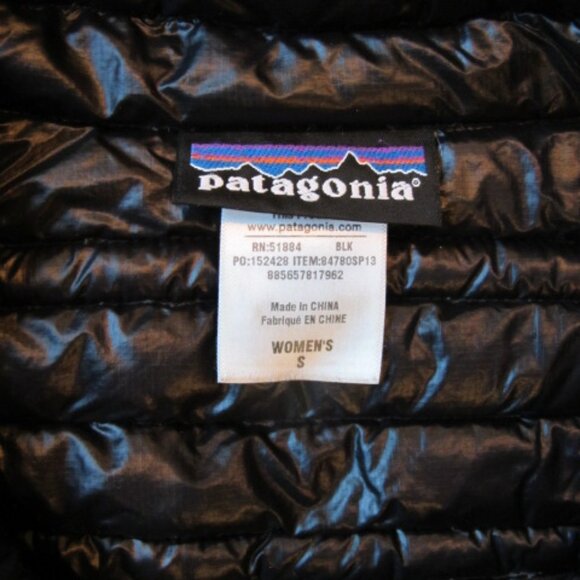 Patagonia Ultralight Down Vest womens small black - Picture 2 of 5